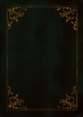 アンティークな本の表紙　背景イラスト素材