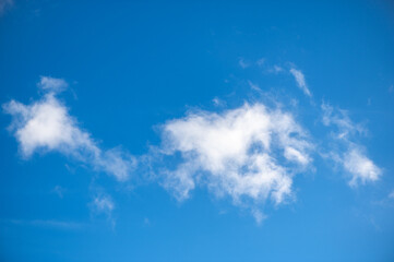 Blue sky and white clouds