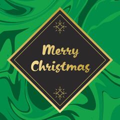 クリスマスのバナー　マーブル模様のバックグラウンド