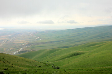 Obraz premium Beautiful green hills.