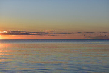 Sunset in the baltics in November