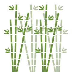 Bamboo green vector icon background japanese grass oriental wallpaper vector illustration. Tropical asian plant background isolated