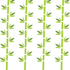 Bamboo green vector icon background japanese grass oriental wallpaper vector illustration. Tropical asian plant background isolated
