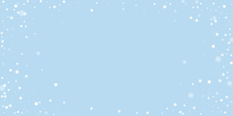 Fototapeta premium Falling snowflakes christmas background. Subtle