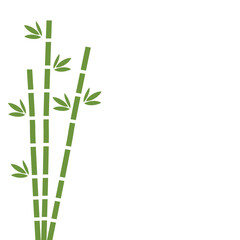 Fototapeta na wymiar Bamboo green vector icon background japanese grass oriental wallpaper vector illustration. Tropical asian plant background isolated