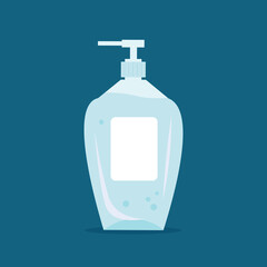 Liquid soap bottle with dispenser
