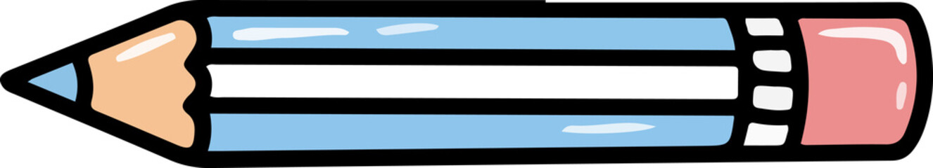 stationery pencil clip art illustration
