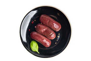 black pudding sausage bloody meat meal food on the table copy space food background 