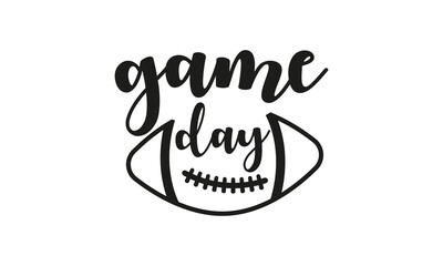 Football Game Day Football Lover Vector