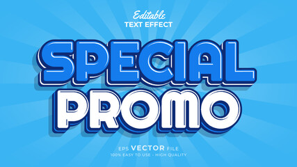 Editable text style effect - special promotion big sale 3d text effects