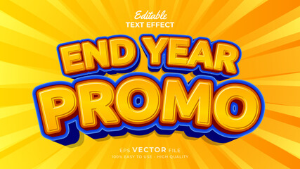 Editable text style effect - new year special promotion big sale 3d text effects