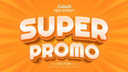 Fototapeta premium Editable text style effect - special promotion big sale 3d text effects