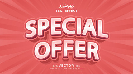 Editable text style effect - special promotion big sale 3d text effects