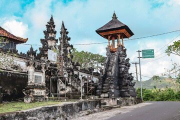 rural district in Nusa Penida island, temples everywhere