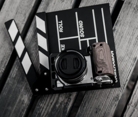Digital camera and movie clapper