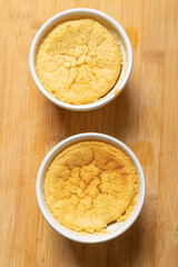 citrus souffle with lemon lime and oranges