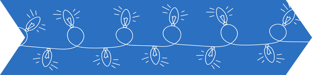 blue ribbon sticker washi tape christmas theme 7