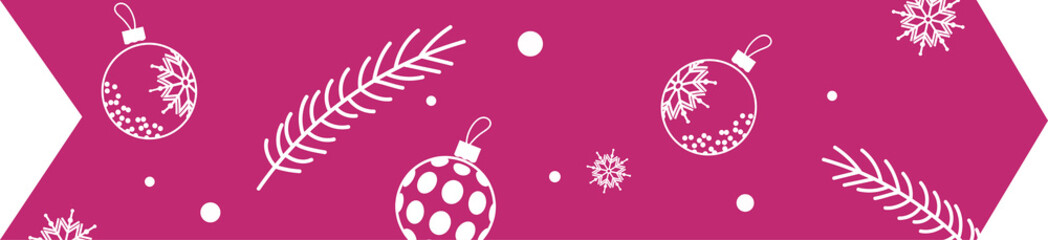 Lilac ribbon sticker. Washi tape. Christmas 1