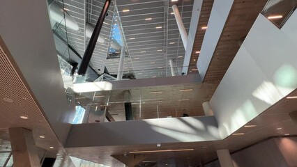 modern building entrance with great architecture