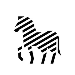 Zebra Logo. Icon design. Template elements
