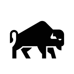 Bison Logo. Icon design. Template elements