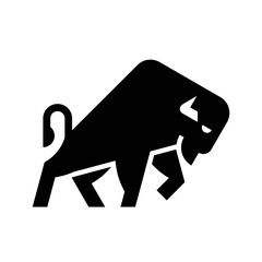 Bison Logo. Icon design. Template elements