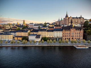 Aerial photos of Stockholm city