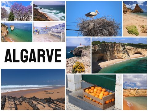 Algarve Portugal photo postcard