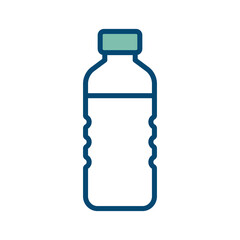 water bottle icon vector design template in white background