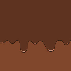 Chocolate drip vector background