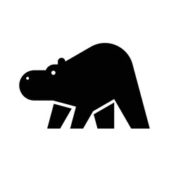 Hippo Logo. Icon design. Template elements
