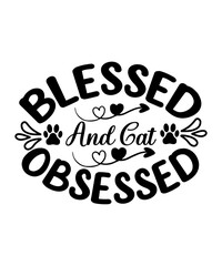 Obraz premium Cat SVG BUNDLE, Cat SVG, Cat SVG Files, Cat svg bundle, Cat svg for cricut, Cat svg for cup, Cat svg for tumbler, Cat sayings svg