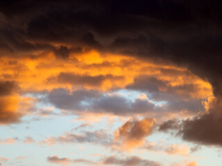 Obraz premium Dramatic sunset sky.