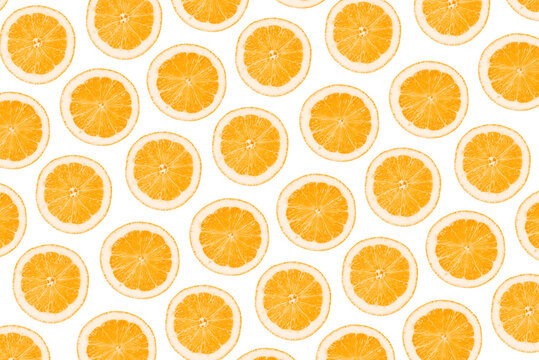 Food pattern. Orange background. Fruits. Transparent background. Soft and decorative pattern. Precision cut and flawless finish make it easy to incorporate the image into your projects