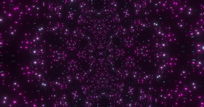 Colorful animated VJ loop. Abstract flashing neon elements. High quality 4k footage