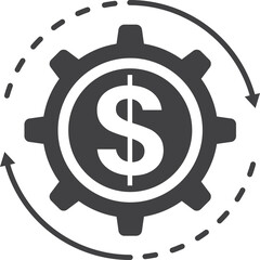 currency exchange illustration in minimal style