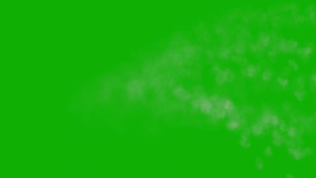 Missiles firing motion graphics with green screen background