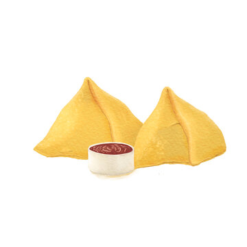 Samosa Illustration