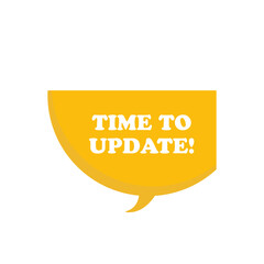 Time to update on speech bubble