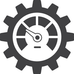 power gauge illustration in minimal style