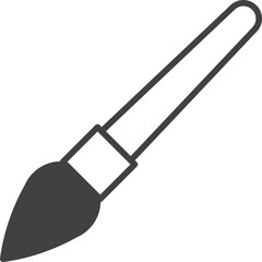 paintbrush illustration in minimal style