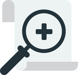 Fototapeta premium Magnification symbol illustration in minimal style