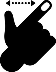 Illustrations icon design hand finger gesture touchscreen action. PNG