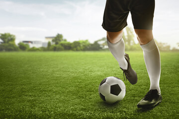 Obraz premium Professional soccer player in action