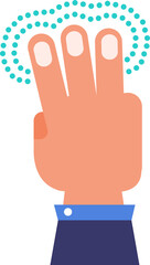 Illustrations icon design hand finger gesture touchscreen action. PNG