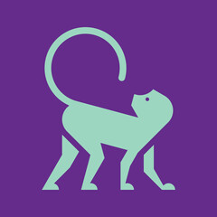 Monkey Logo. Icon design. Template elements