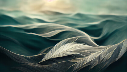 Background, feathers, pastel colors, calm mood