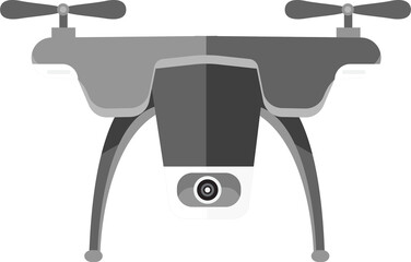 Illustrations flat design concept drones and camera. PNG
