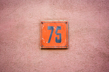 house number seventy five (75)