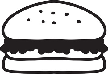 Hand Drawn sandwich illustration